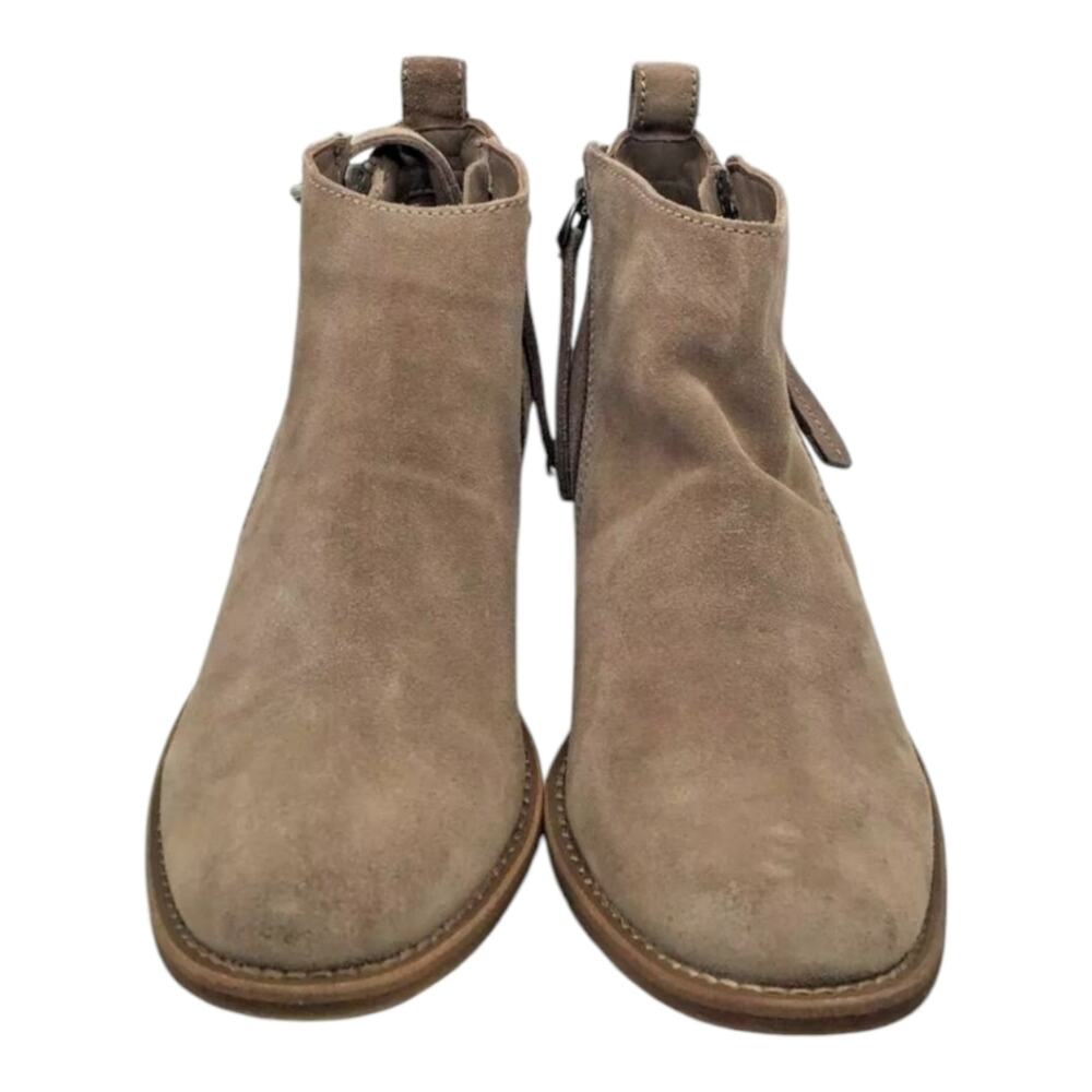 Dolce Vita Sutton Suede Ankle Boots with Zipper Detail, Casual Size 7.5 New